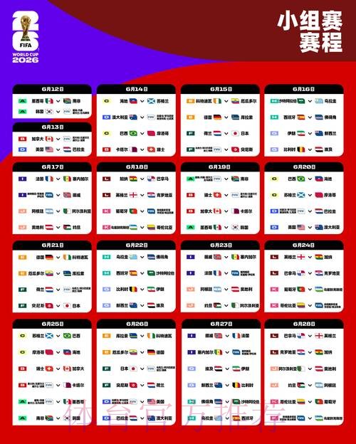 2026世界杯完整赛程最新赛事详情怎么查